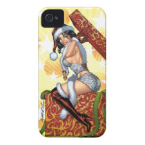 Santa's Sexy Christmas Present Pinup by Al Rio Iphone 4 Case-mate Cases