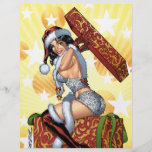 Santa's Sexy Christmas Present Pinup by Al Rio Full Color Flyer