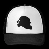 Santas Shadow On A Hat hats