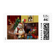 Santas Sheltie (sw) postage