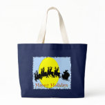 Santa's Sleigh Canvas Bag