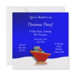 Santa's Sleigh Christmas Party Personalized Invitations Santa's Sleigh Christmas Party Personalized Invitations