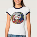 Santa's Sleigh in a Round Illustration Tees Gifts t-shirts by TeeShirtsTShirts Santa's Sleigh in a Round Illustration Tees Gifts t-shirts