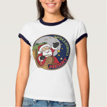 Santa's Sleigh in a Round Illustration Tees Gifts t-shirts by TeeShirtsTShirts Santa's Sleigh in a Round Illustration Tees Gifts t-shirts