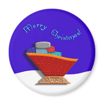 Santas Sleigh magnets