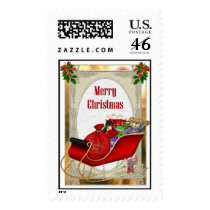Santa's Sleigh postage
