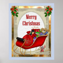 Santa's Sleigh Poster