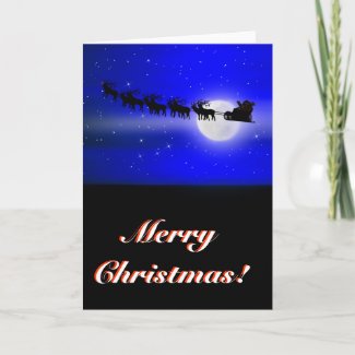 Santa's Sleigh Ride card