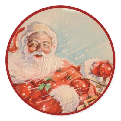 Santas Sleigh Ride Sticker