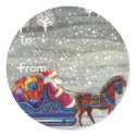 Santa's Sleigh stickers