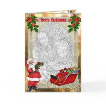 Santa's Sleigh - Template Tall cards