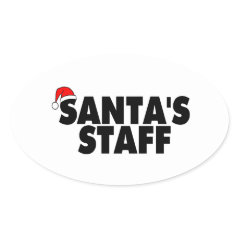 Santas Staff Sticker