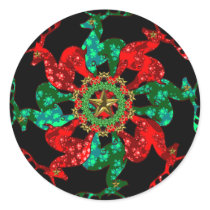 Santa's Stars Sticker Drama