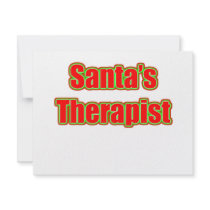 Santa's Therapist invitations