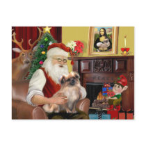 Santa's Tibetan Spaniel (#3) Post Cards