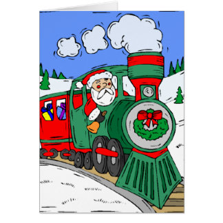 Christmas Train Cards, Christmas Train Card Templates, Postage ...