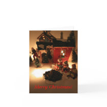Santa's Tree Farm Christmas Card