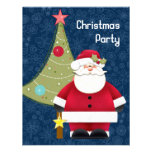 Santa's Tree On Christmas Eve Night Custom Invitation