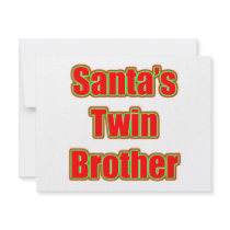 Santa's Twin Brother invitations