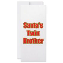 Santa's Twin Brother rack cards