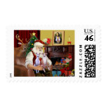Santa's Two Whippets Postage