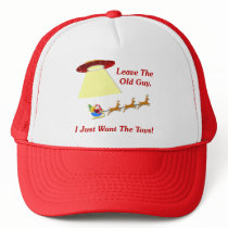 Santa's UFO Encounter Mesh Hats