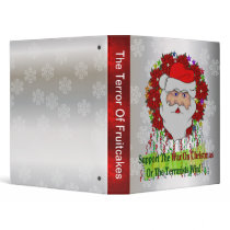 Santa's War On Xmas Vinyl Binders