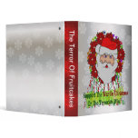 Santa's War On Xmas Vinyl Binders