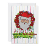 Santa's War On Xmas Invitation