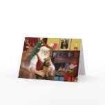 Santa's Welsh Terrier Greeting Card