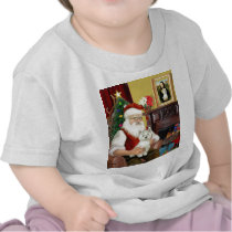 Santa's West Highland Terrier 8 - Santa T Shirts