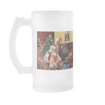 Santa's Wire Fox Terrier (#3) Mug