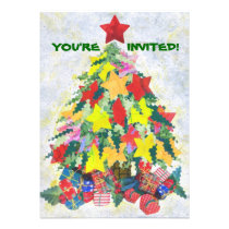 Santa's Work is Done invitation invitations