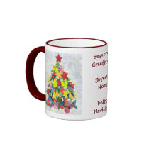 Santa's Work is Done mug with greetings mugs