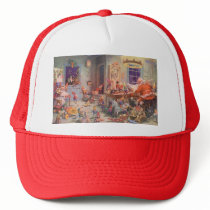 Santa's Workshop at the North Pole, Christmas Eve Trucker Hat