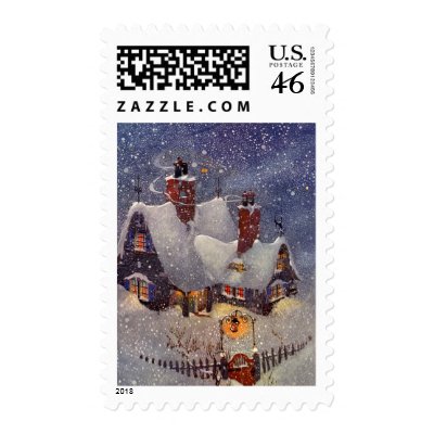 Santa's Workshop at the North Pole, Christmas Eve postage