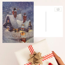 Santa's Workshop at the North Pole, Christmas Eve Post Card
