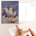 Santa's Workshop at the North Pole, Christmas Eve postcard