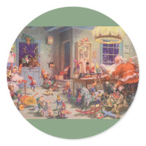 Santa's Workshop at the North Pole, Christmas Eve Stickers