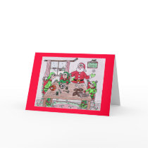 Santas Workshop Holiday Card