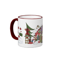 Santa's Workshop Holiday Mug