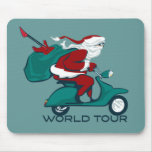 Santa's World Tour Scooter mousepads