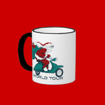 Santa's World Tour Scooter mugs