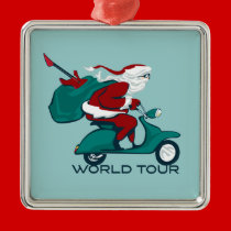 Santa's World Tour Scooter ornaments