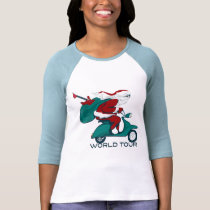 Santa's World Tour Scooter t-shirts