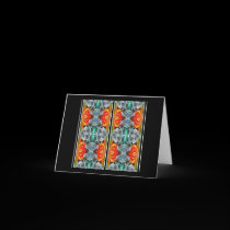 Santa's Wrapping Paper - Christmas Card