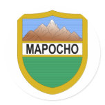 Santiago , Chile Round Sticker