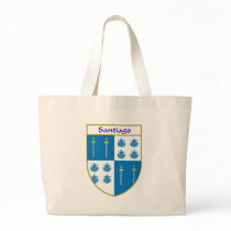 Santiago Coat of Arms/Family Crest Tote Bags