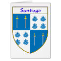 Santiago Coat of Arms/Family Crest cards