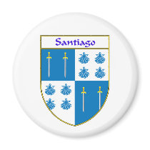 Santiago Coat of Arms/Family Crest magnets